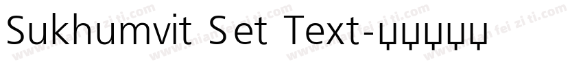 Sukhumvit Set Text字体转换